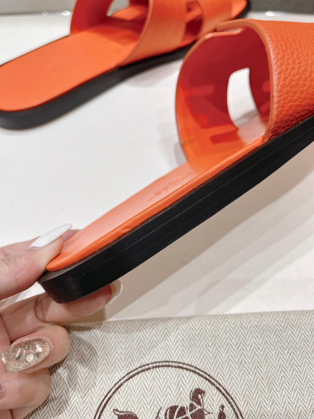 IZMIR SANDAL ORANGE LAMBSKIN、mysite、Cacoeks