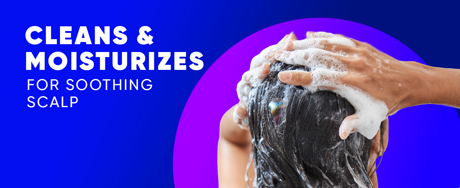 Cleans & moisturizes for soothing scalp