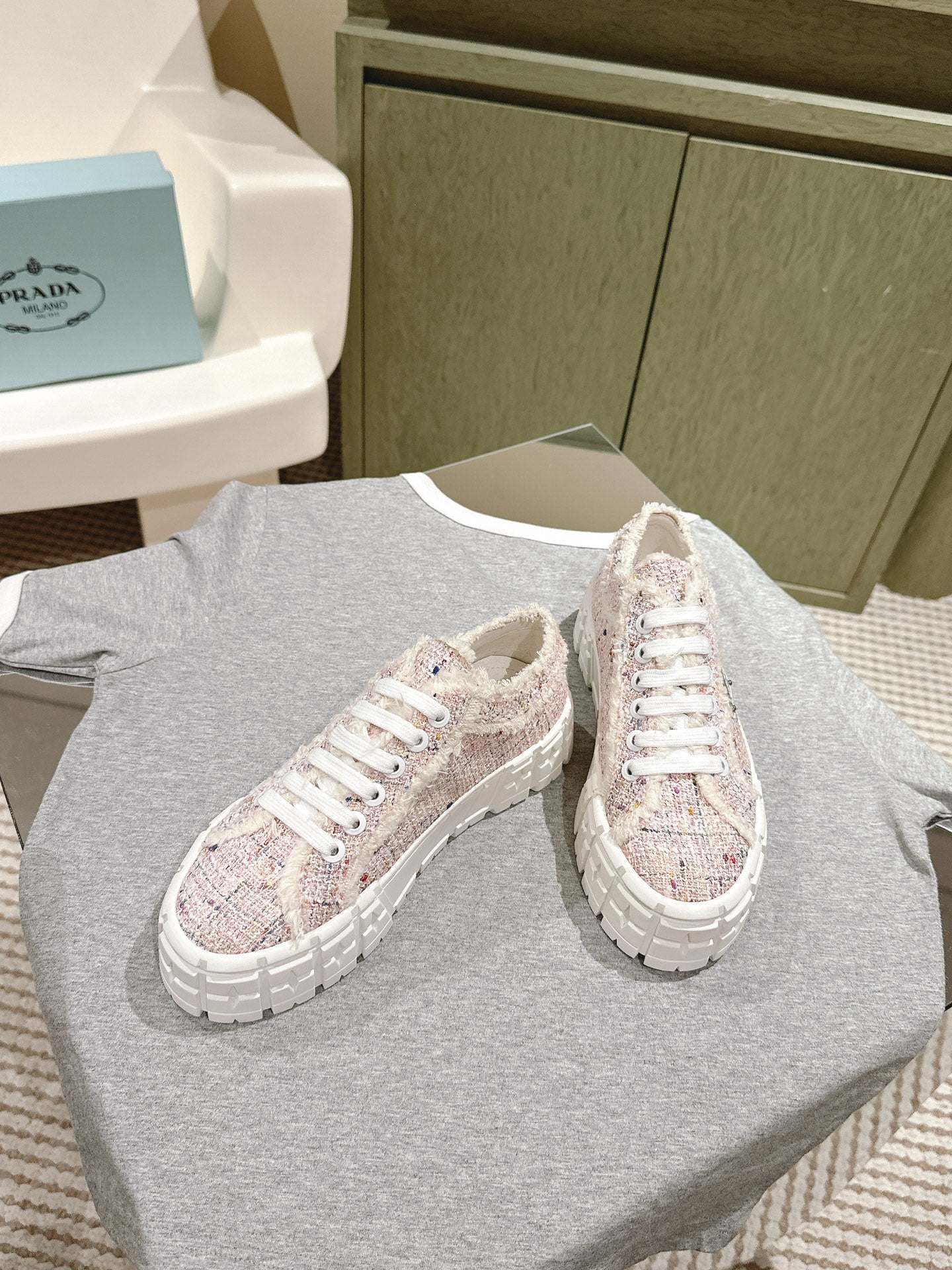 PRA DOUBLE WHEEL RE-NYLON GABARDINE SNEAKERS ALMOND FABRIC、mysite、Cacoeks