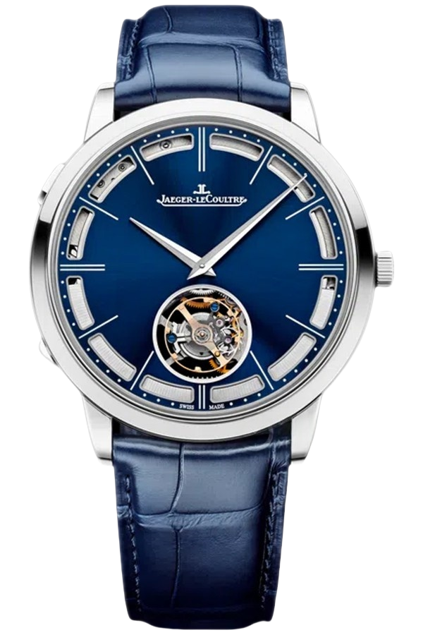 Jaeger-LeCoultre Hybris Mechanical Ref. Q1313581 Super Clone Watch – Moonphase Blue Dial White Gold Fake Replica