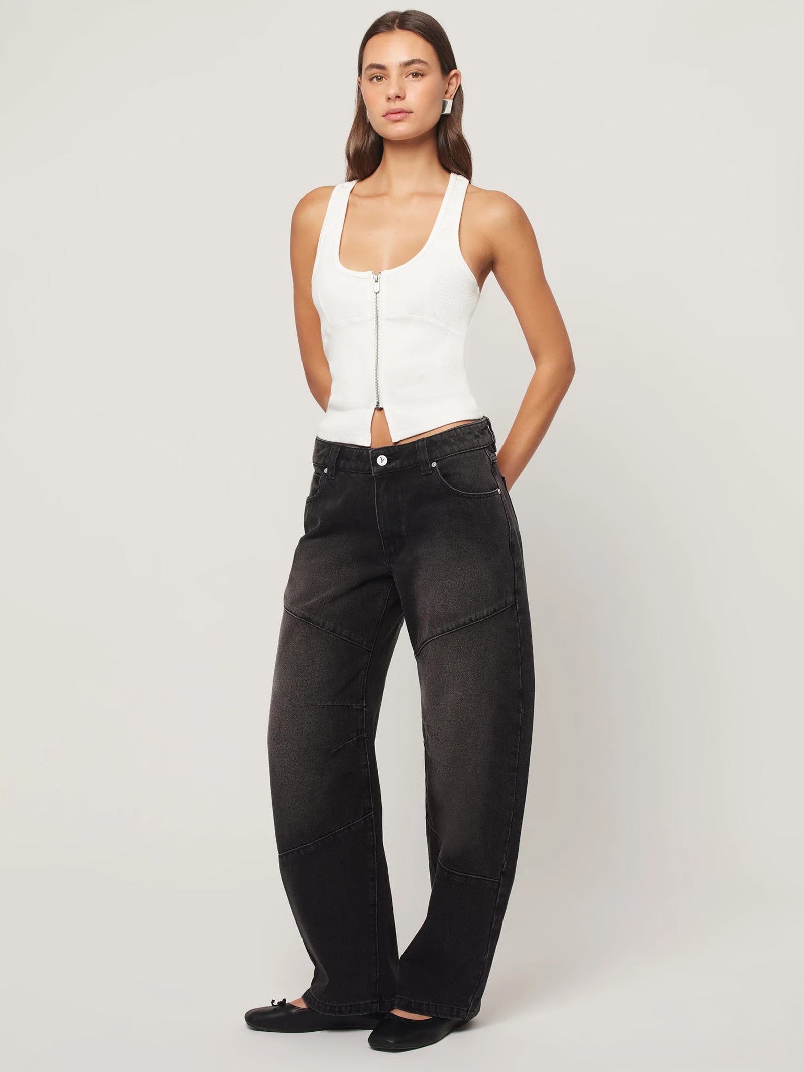 99 Barrel Jean Sophie Worn