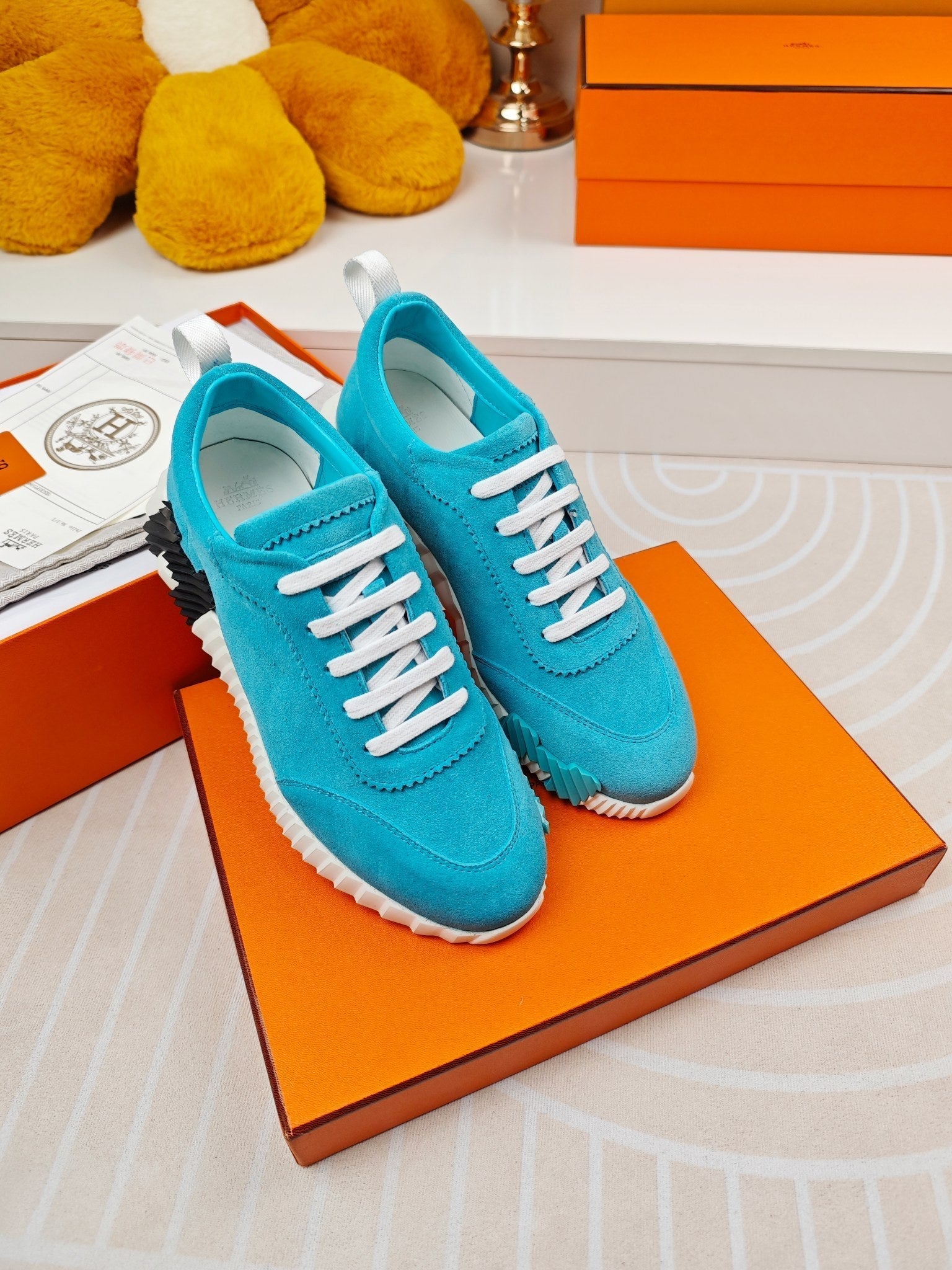 BOUNCING SNEAKERS SKY BLUE CALFSKIN、mysite、Cacoeks
