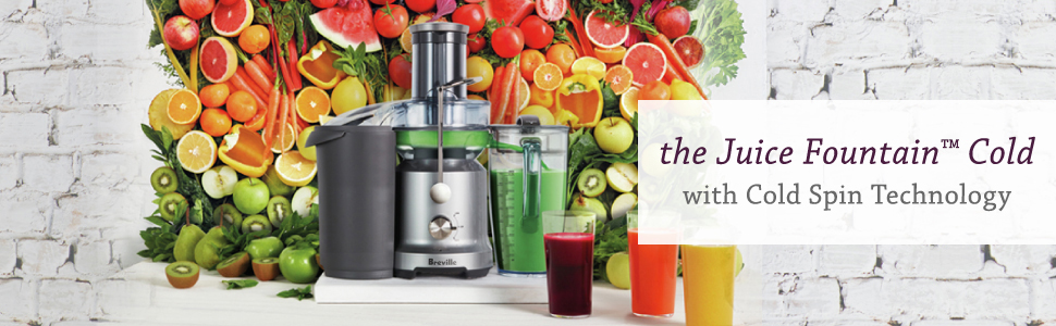 the Juice Fountain Cold by Breville, BJE430SIL1BCA1