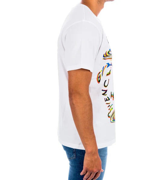 Givenchy Glitch Printed T-Shirt White Regular Fit、mysite、Cacoeks