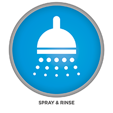 spray and rinse