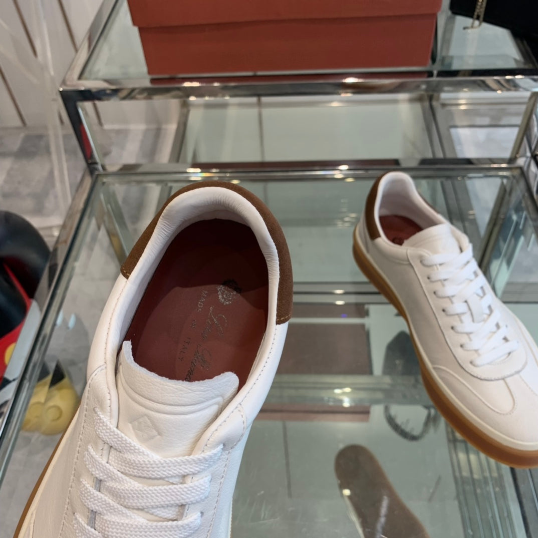 LP TENNIS WALK SNEAKERS WHITE CALFSKIN、mysite、Cacoeks