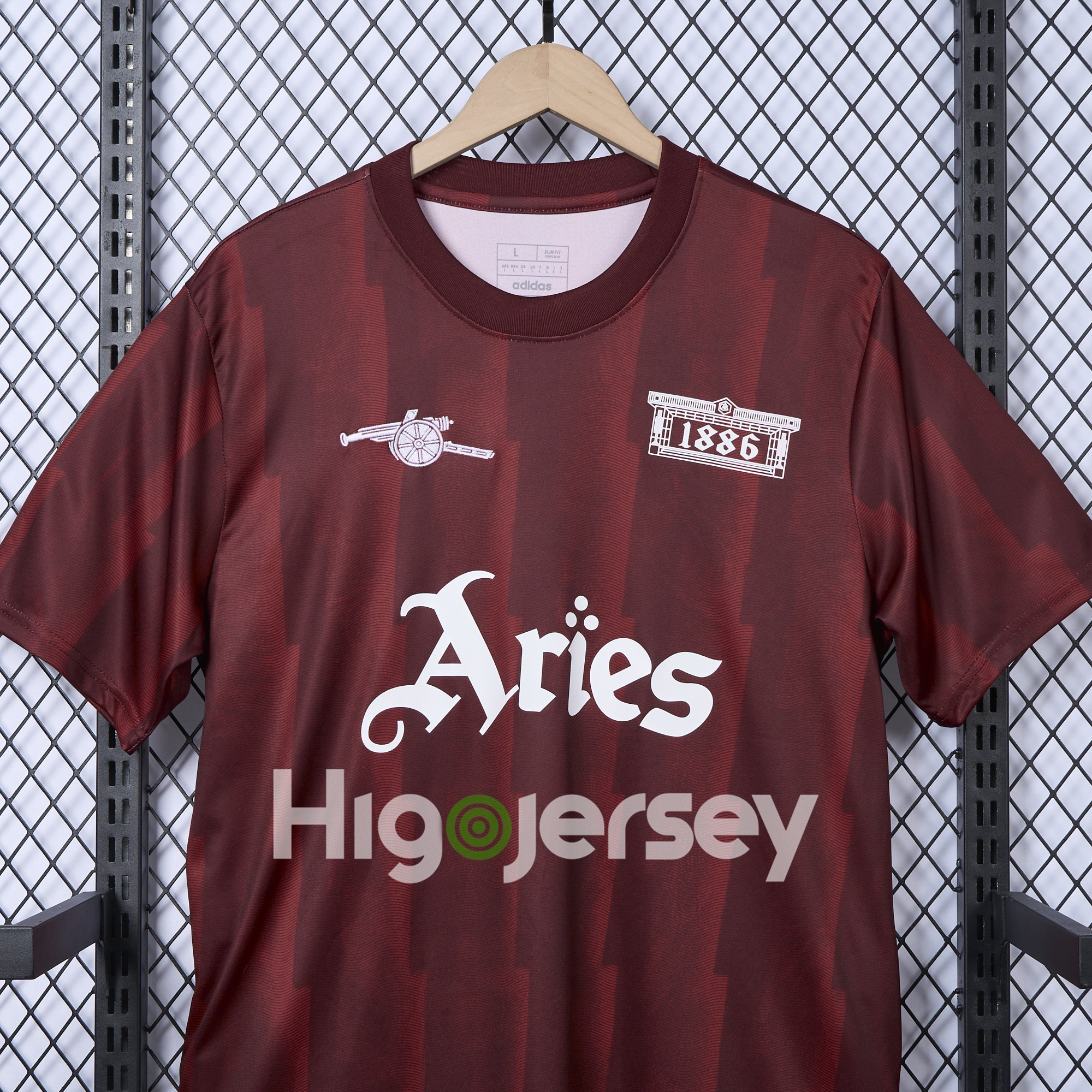 Higojerseys-Arsenal x Aries 24-25 Vintage Red T-shirts