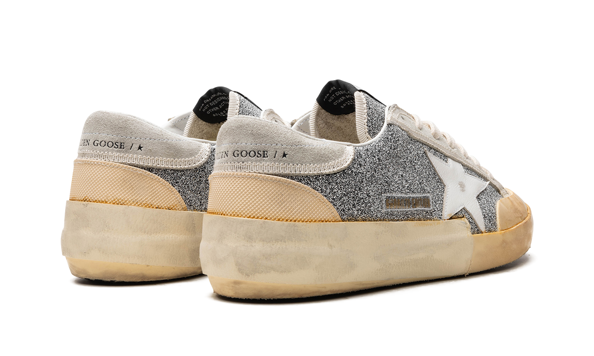 SUPER-STAR CRYSTAL UPPER LEATHER STAR CRYSTAL TOE AND TONGUE SUEDE HEEL RUBBER SPUR "SILVER WHITE ICE VANILLA"、mysite、Cacoeks