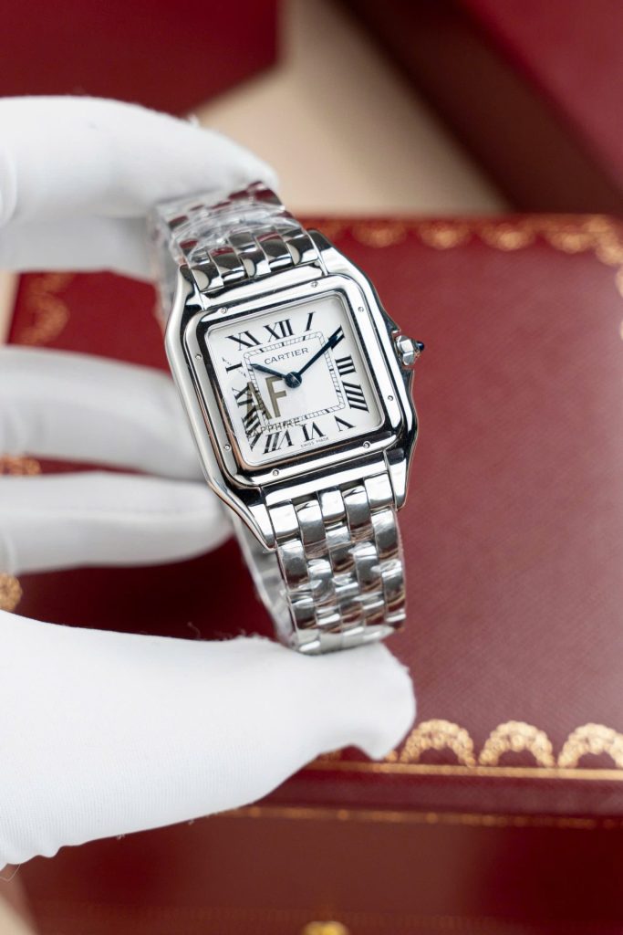 Đồng Hồ Cartier Panthere WGPN0007 Rep 11 Nữ Mặt Trắng Máy Pin 27x37mm (2)