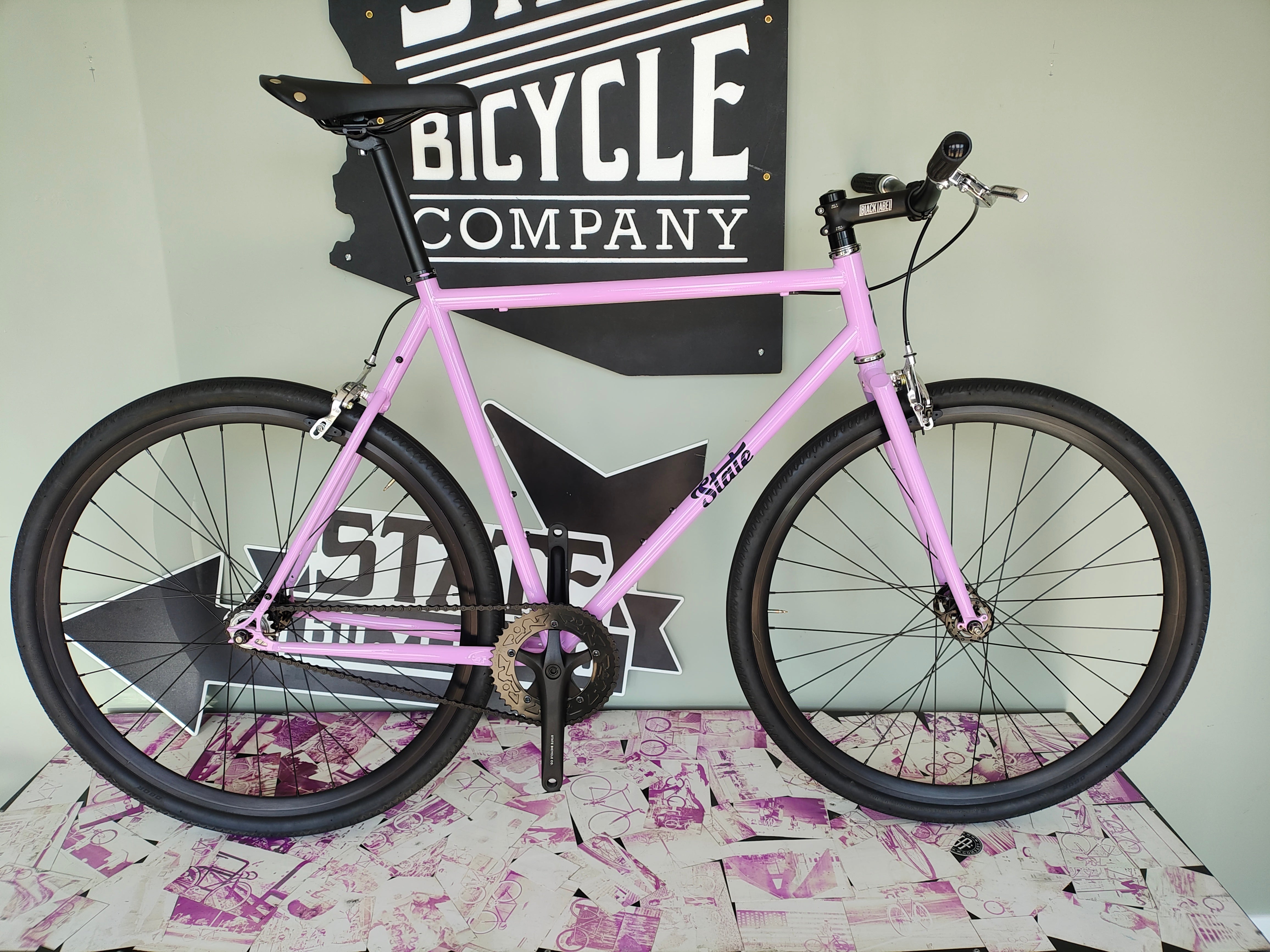 #NS1300 – 4130 Fixed-Gear / Single Speed | Purple Reign – Flat Bar / 700c (Size Large 59cm, Used/Great Condition)、mySite、bearsvspackers