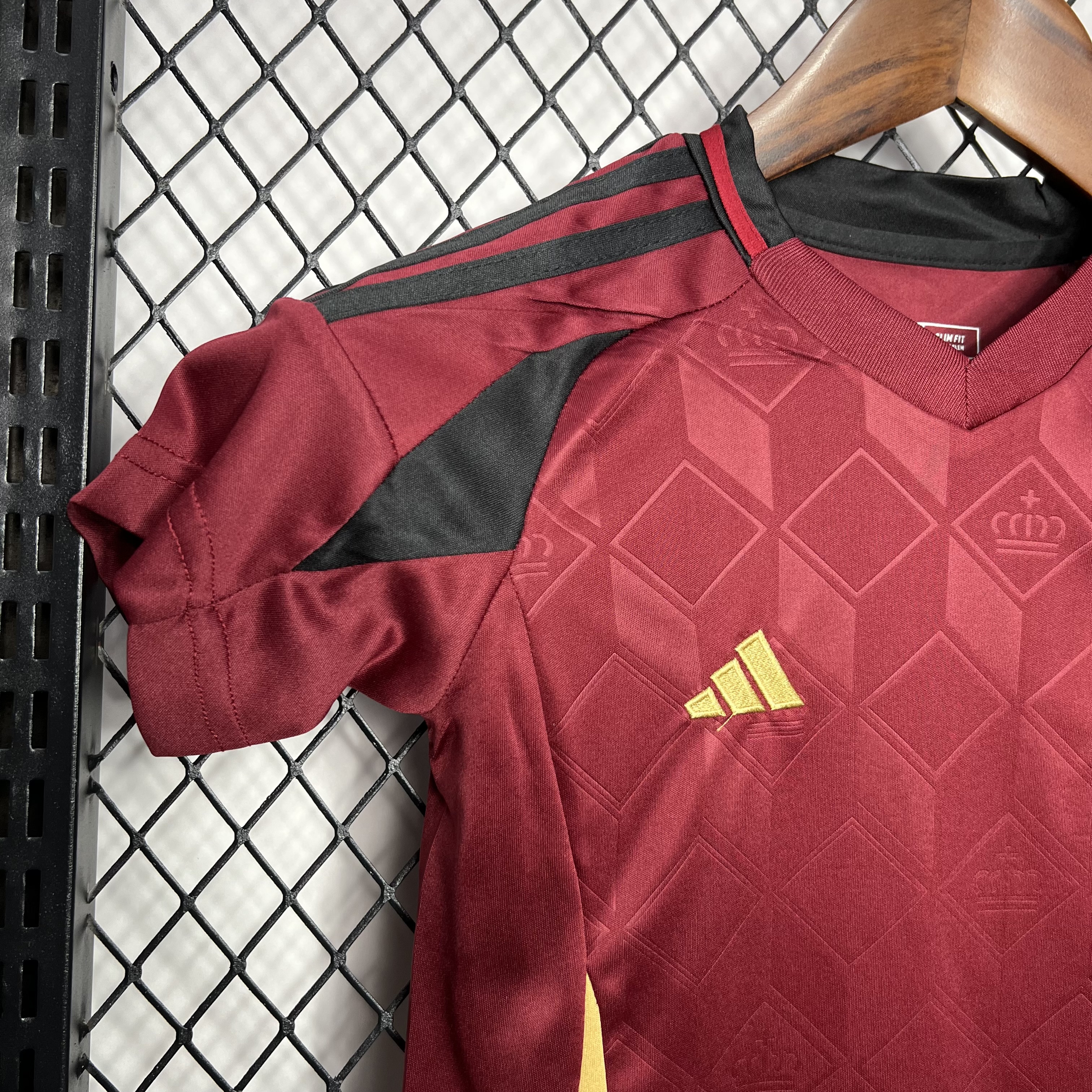 GlobeJersey-Belgium 2024 Home Stadium Kids Kit