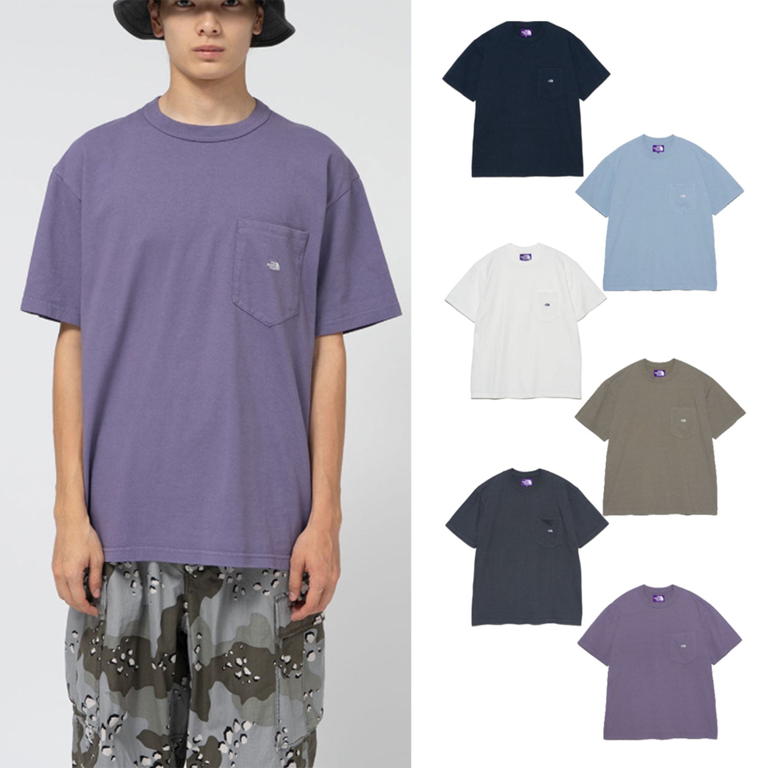 THE NORTH FACE PURPLE LABEL 7oz Pocket Tee  N25SI102 