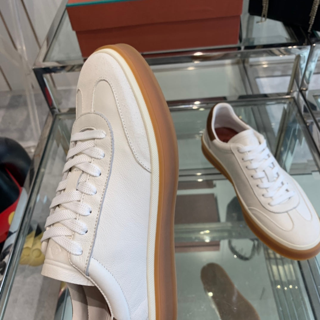 LP TENNIS WALK SNEAKERS WHITE CALFSKIN、mysite、Cacoeks