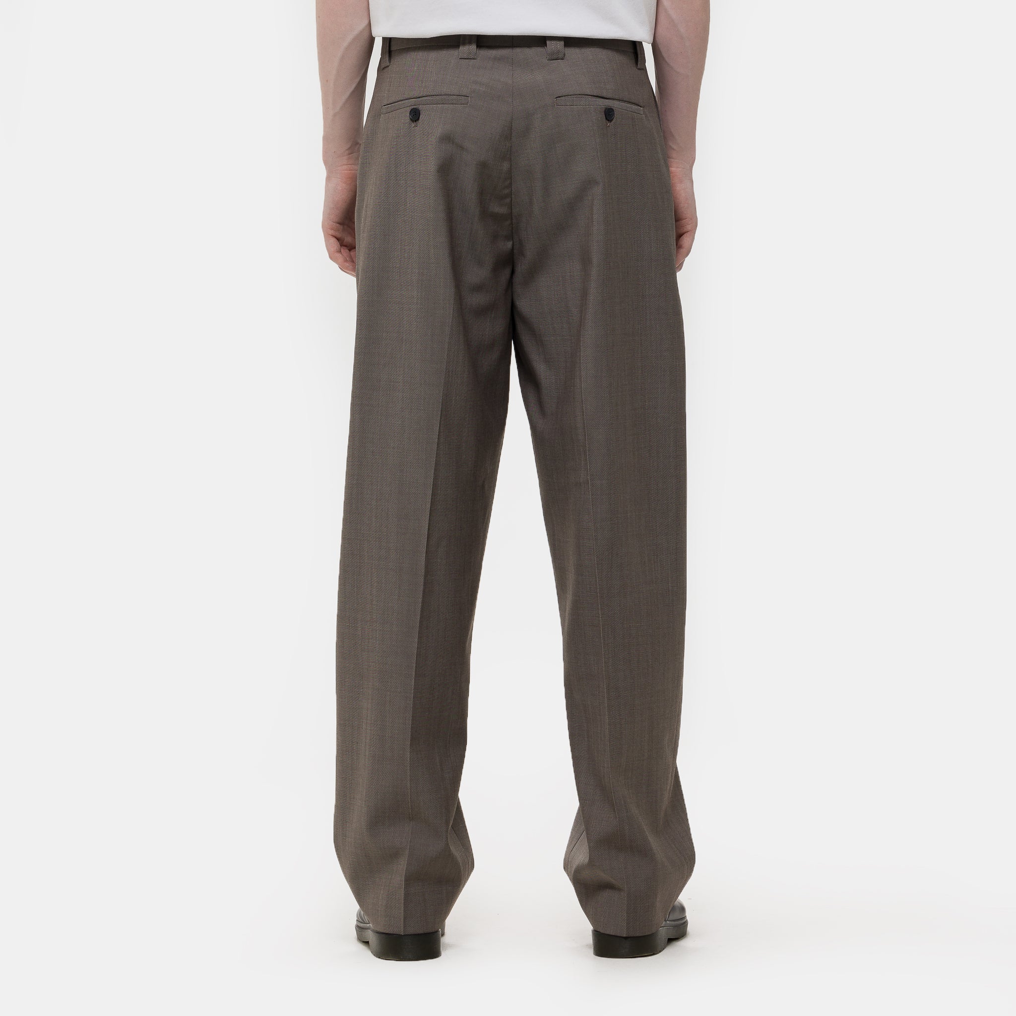 Study Trouser in Taupe Wool