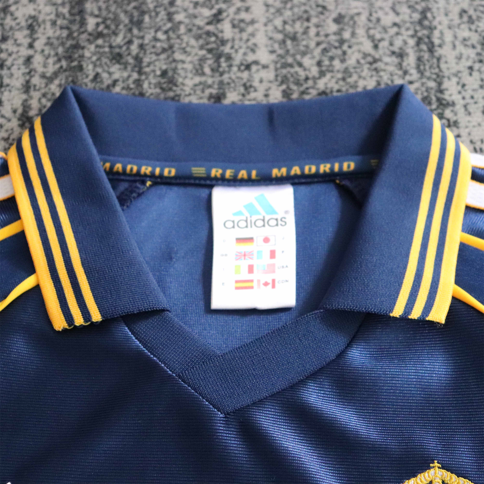 JerseysGala.com | Retro Real Madrid 1998-00 Third Kids Kit -Customize Name, Number and Patch | Worldwide Shipping