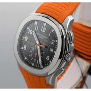 patek-philippe-aquanaut-orange-left-replica