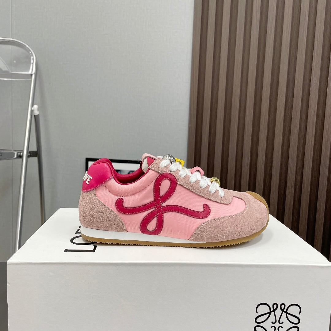 BALLET RUNNER 2.0 IN PINK PASTEL SUEDE AND LYCRA FABRIC、mysite、Cacoeks