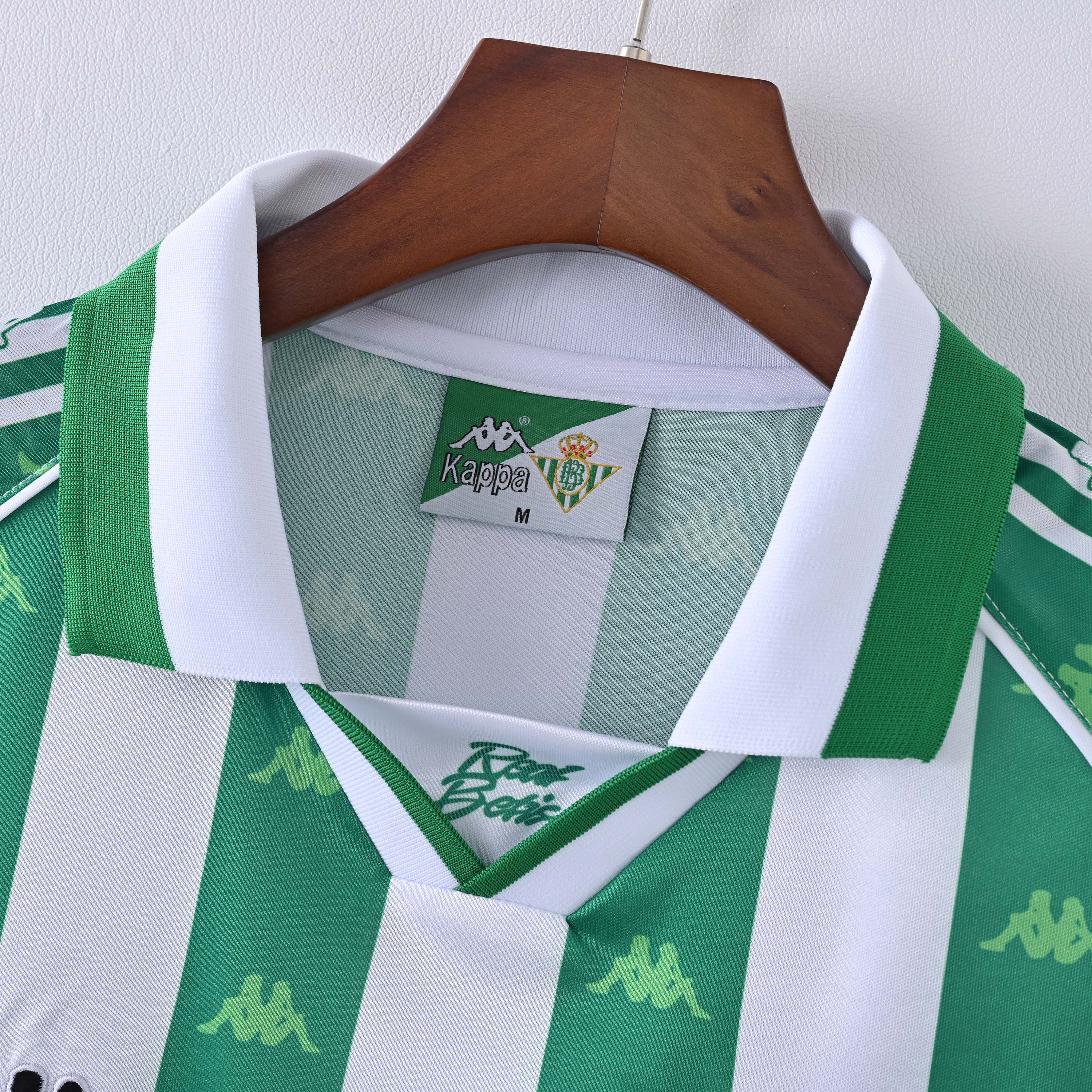 1995/1997 Retro Long Sleeve Real Betis Home Football Shirt 1:1 Thai Quality:football jersey mysite: unitedjerseyfootball 邓江浪:football