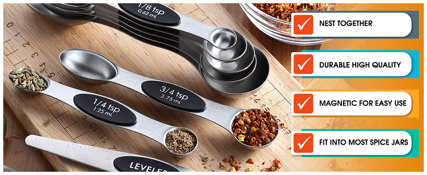 magnet measuring spoons