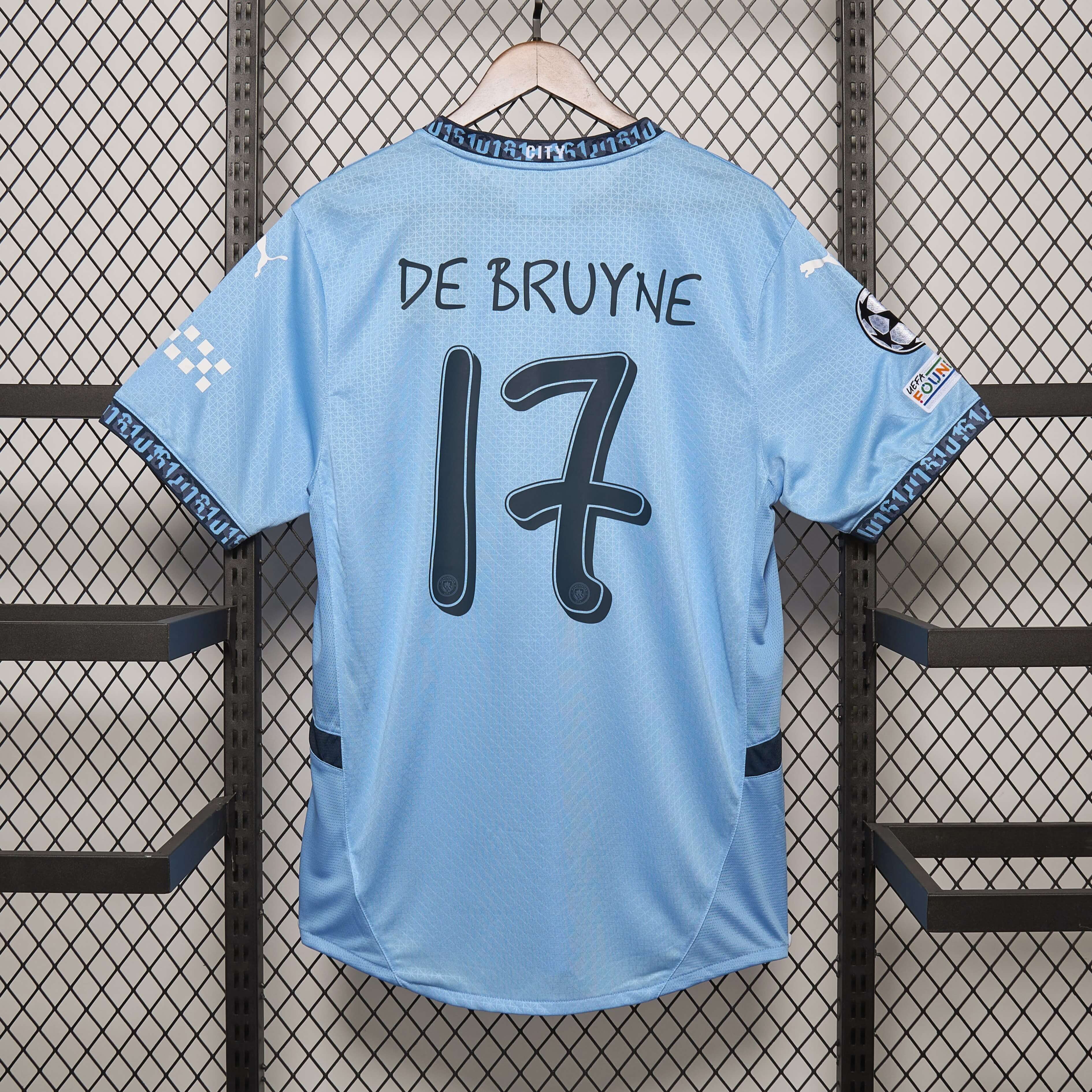 ManixJersey.com | Manchester City 24-25 Home Stadium Jersey - Fans Version -Customize Name, Number and Patch | Worldwide Shipping