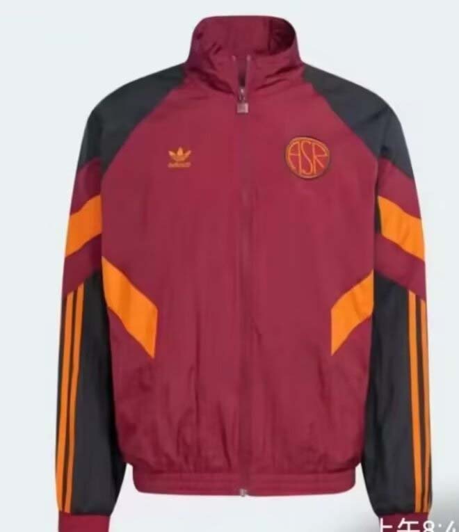2024/2025 Roma Windbreaker Red Soccer Jersey 1:1 Thai Quality:football jersey mysite: unitedjerseyfootball 邓江浪:football