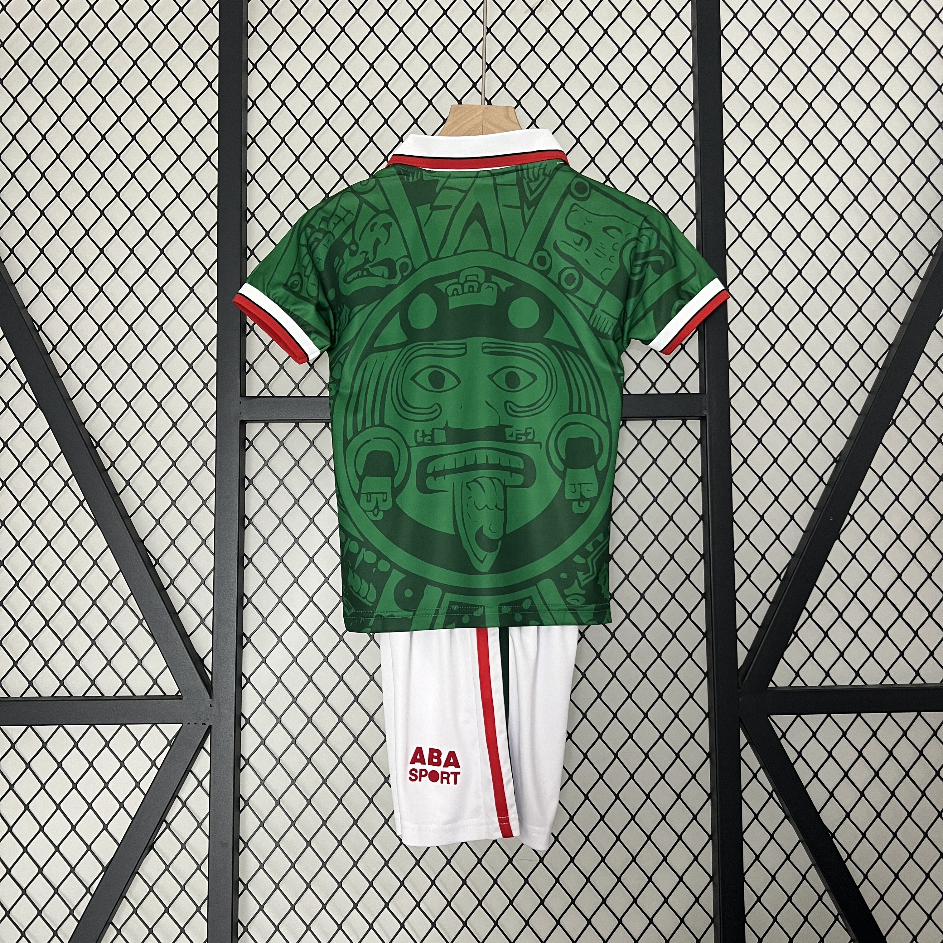 ManixJersey.com | Retro Mexico 1998 Home Stadium Kids Kit -Customize Name, Number and Patch | Worldwide Shipping