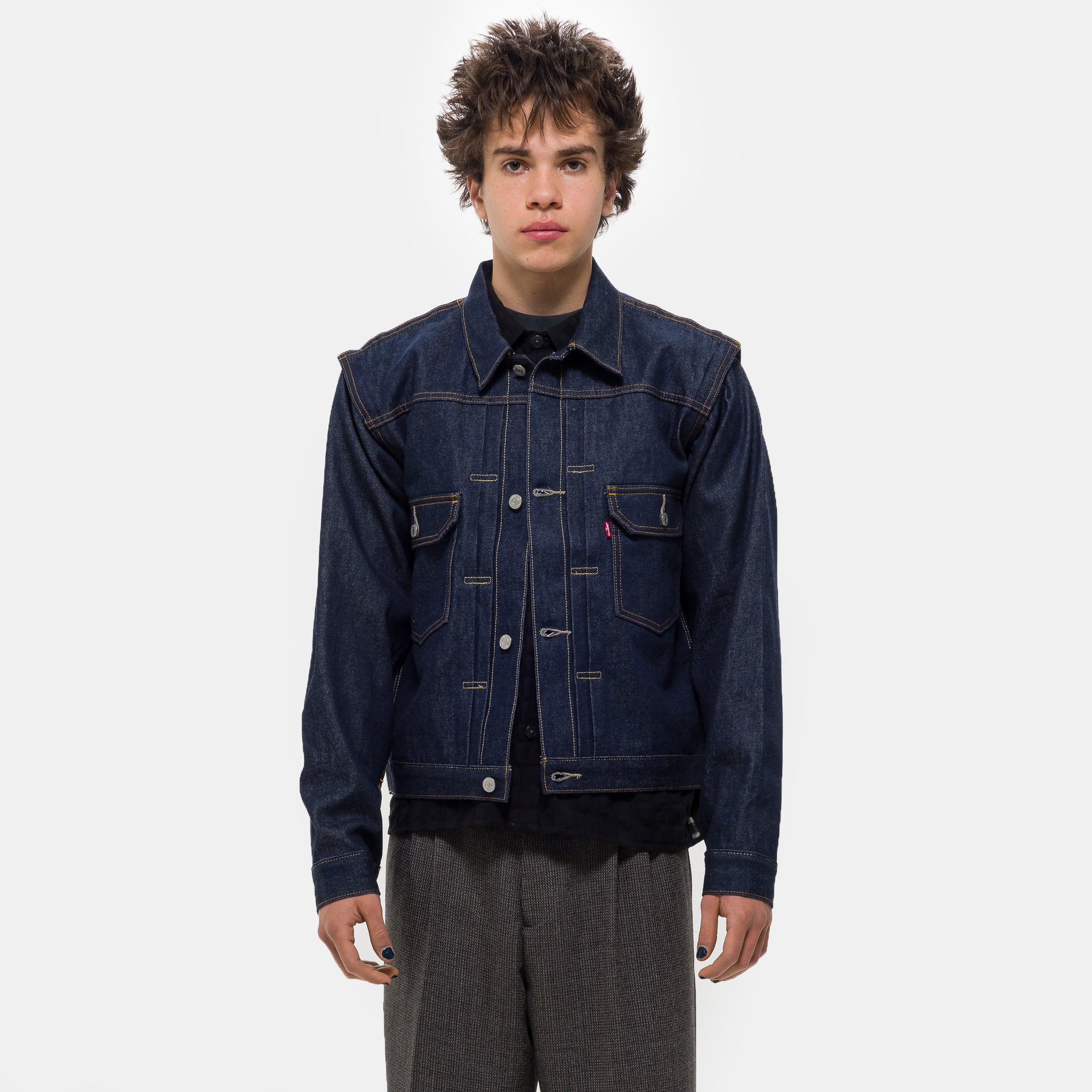 Undercover Pinnacle Type II Trucker Jacket in Dark Wash