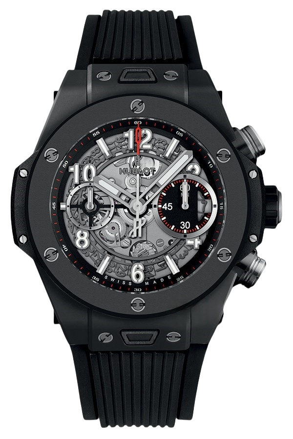 Hublot Big Bang Ref. 441.CI.1170.RX Super Clone Watch – Ceramic Black Dial Rubber Strap Fake Replica