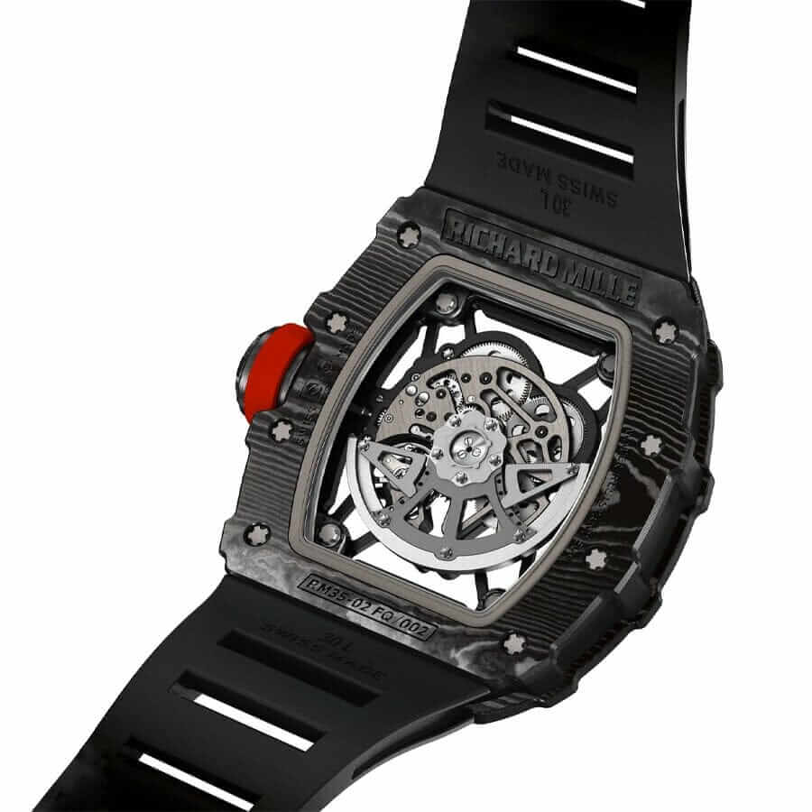 richard mille rm35 02 automatic carbon skeleton dia
