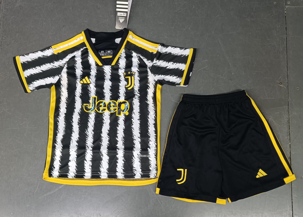 23/24 Juventus Home Football Shirt Kids Size Suit-mysite Custom Football Kit- Nextkits