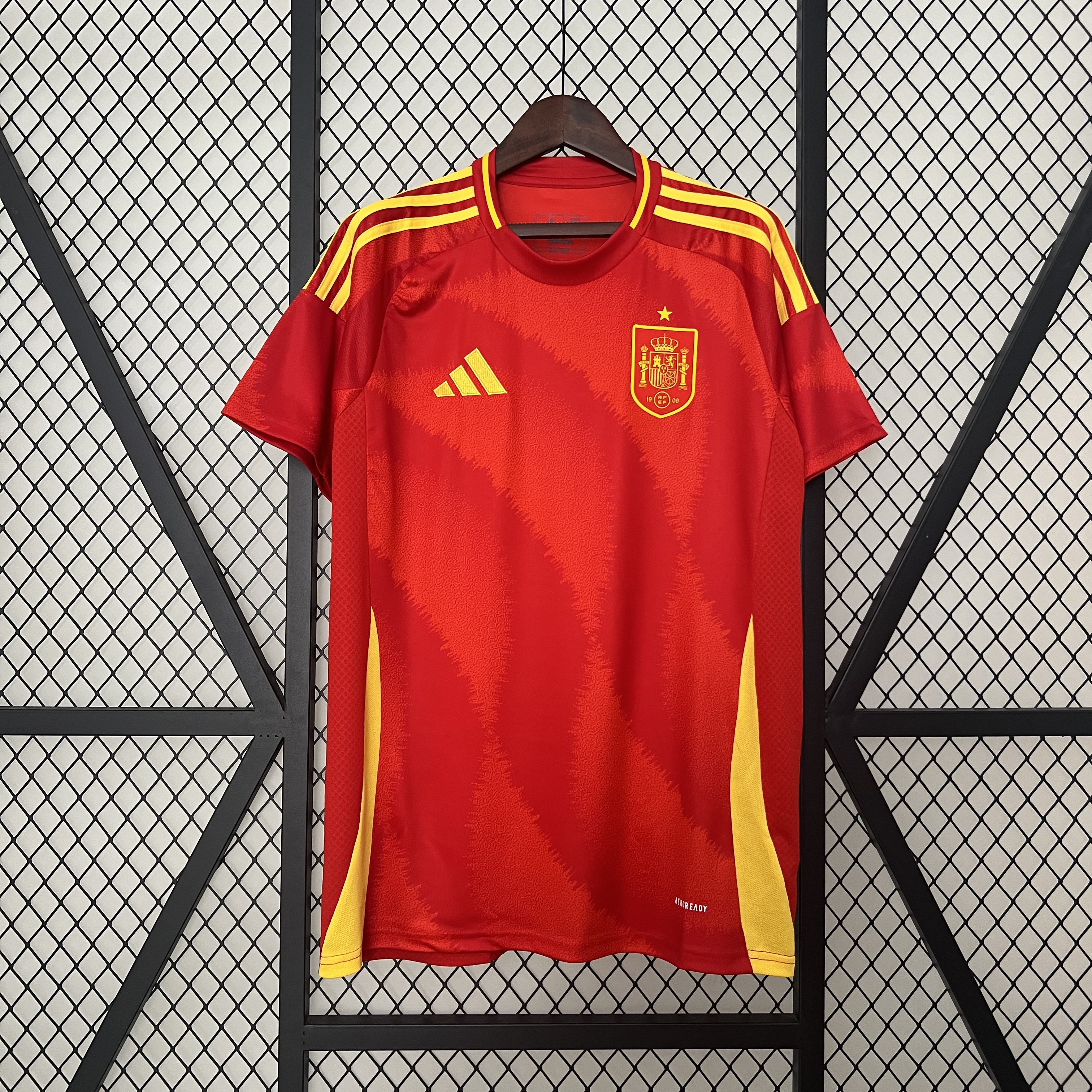 ManixJersey.com | Spain 2024 Home Stadium Jersey - Fans Version -Customize Name, Number and Patch | Worldwide Shipping