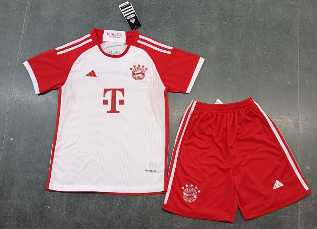 23/24 Bayern Munich Home Football Shirt Kids Size Suit-mysite Custom Football Kit- Nextkits