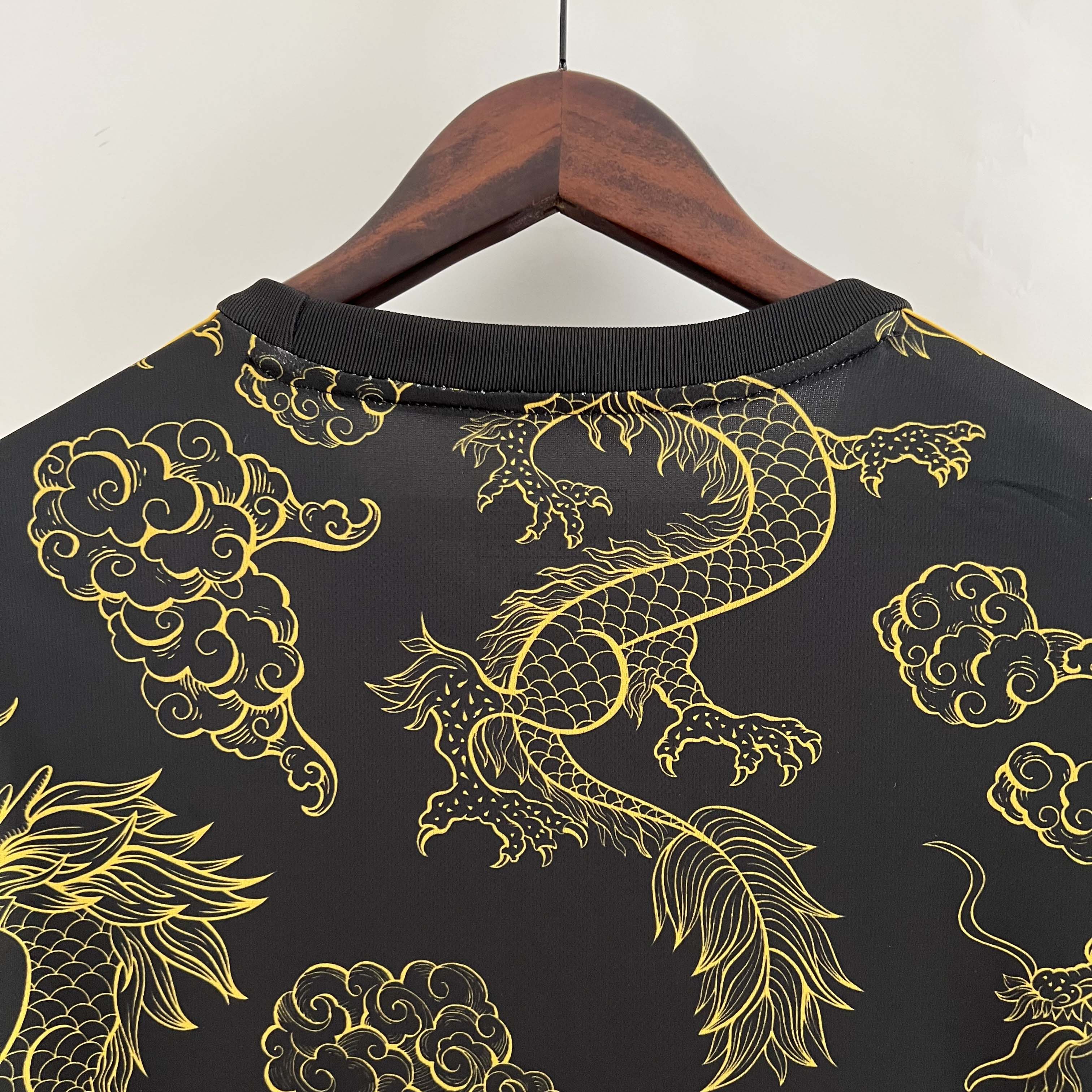 2023/2024 Real Madrid Special Edition Gold Dragon Football Shirt1:1 Thai Quality:football jersey mysite: unitedjerseyfootball 邓江浪:football