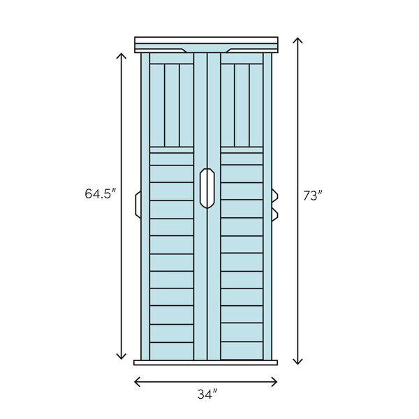 Ardoin 3 ft. W x 2 ft. D Solid Wood Vertical Tool Shed