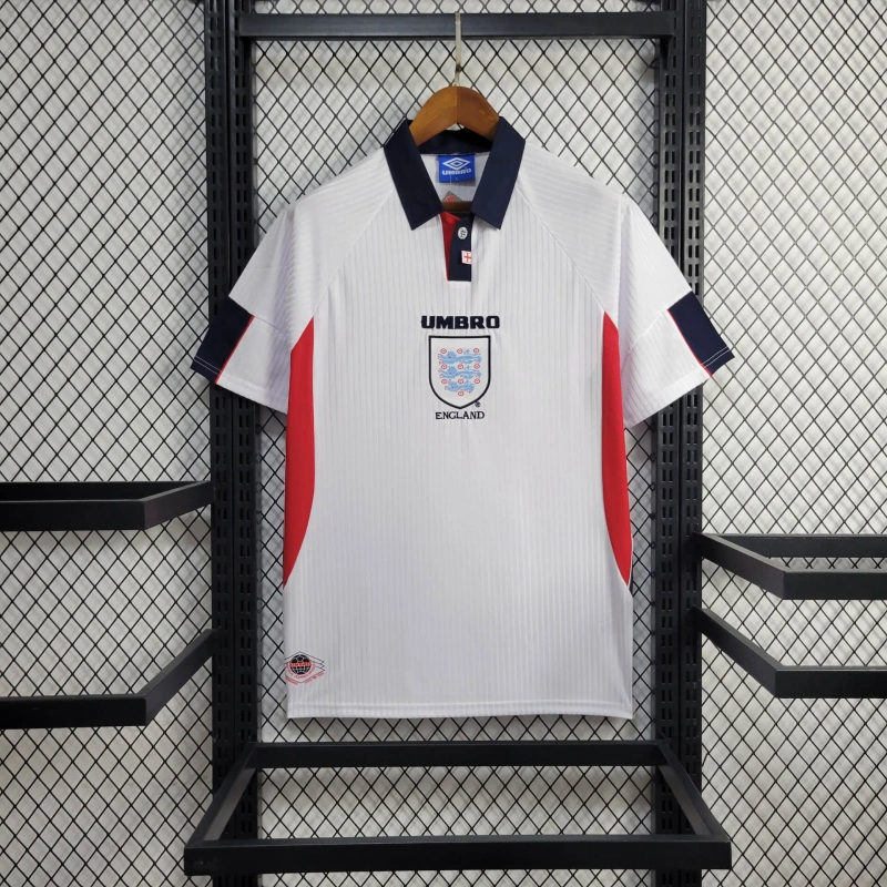 ManixJersey.com | Retro England 1998 Home Stadium Jersey -Customize Name, Number and Patch | Worldwide Shipping