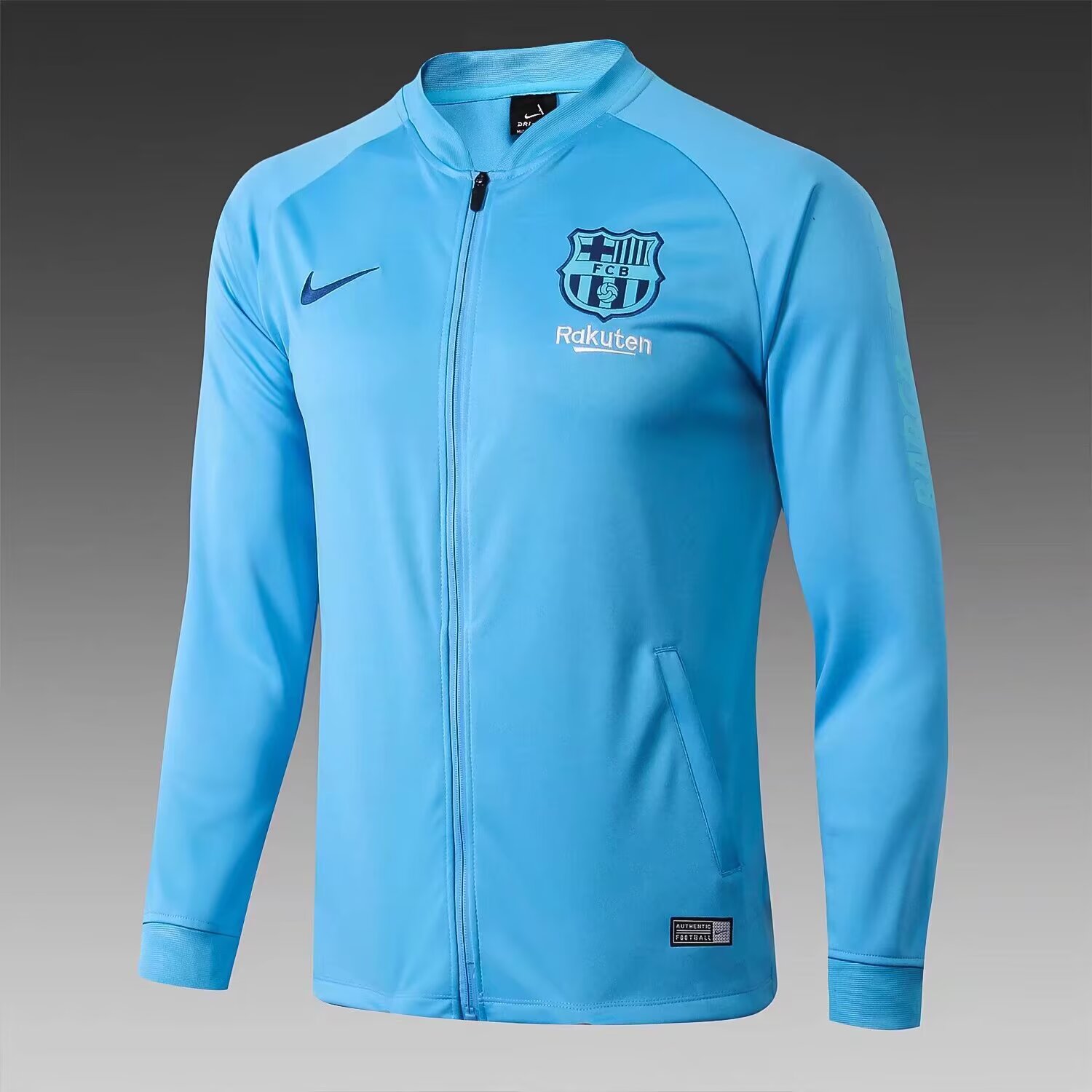 2024/2025 Barcelona Long Zipped Jacket Sky Blue Jersey Set:football jersey mysite: unitedjerseyfootball 邓江浪:football