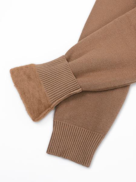 Women's Solid Thermal Lined Drop Shoulder High Neck Sweater, Casual Solid Long Sleeve Jumper For Daily Outdoor Wear, Women Knit Top for Fall & Winter