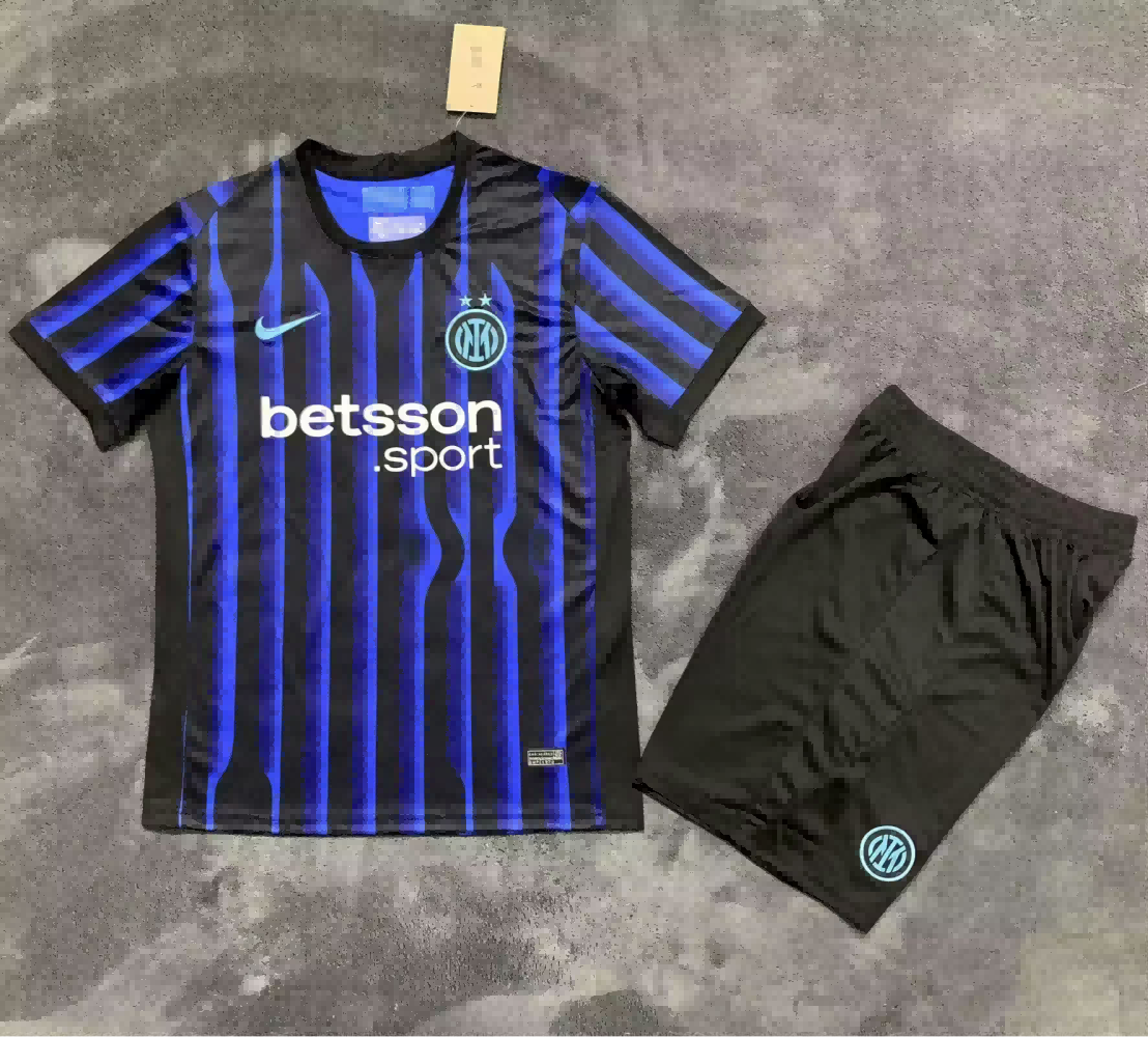 25/26 Inter Milan Home Football Shirt Kids Size Suit-mysite Custom Football Kit- Nextkits
