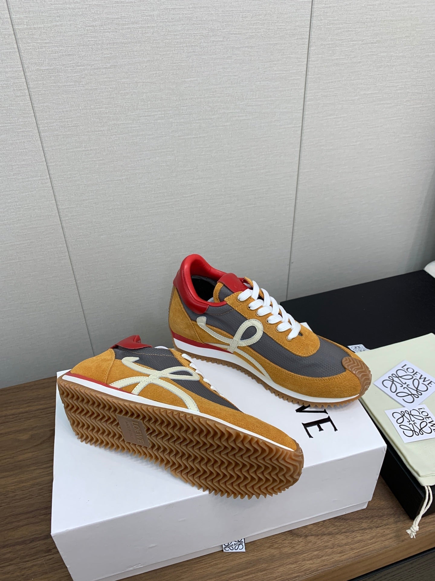 LW FLOW RUNNER SNEAKER BRONZE-ANCHOR SUEDE、mysite、Cacoeks