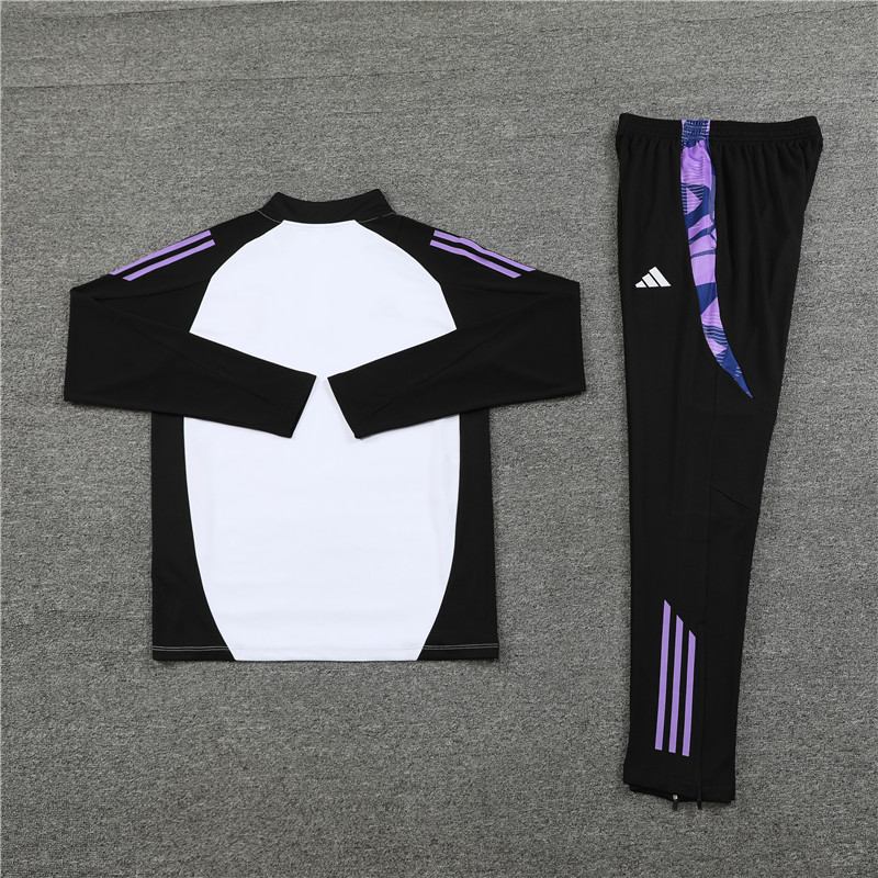 ManixJersey.com | Germany 2024 Long Sleeve Training Set - White With Black -Customize Name, Number and Patch | Worldwide Shipping