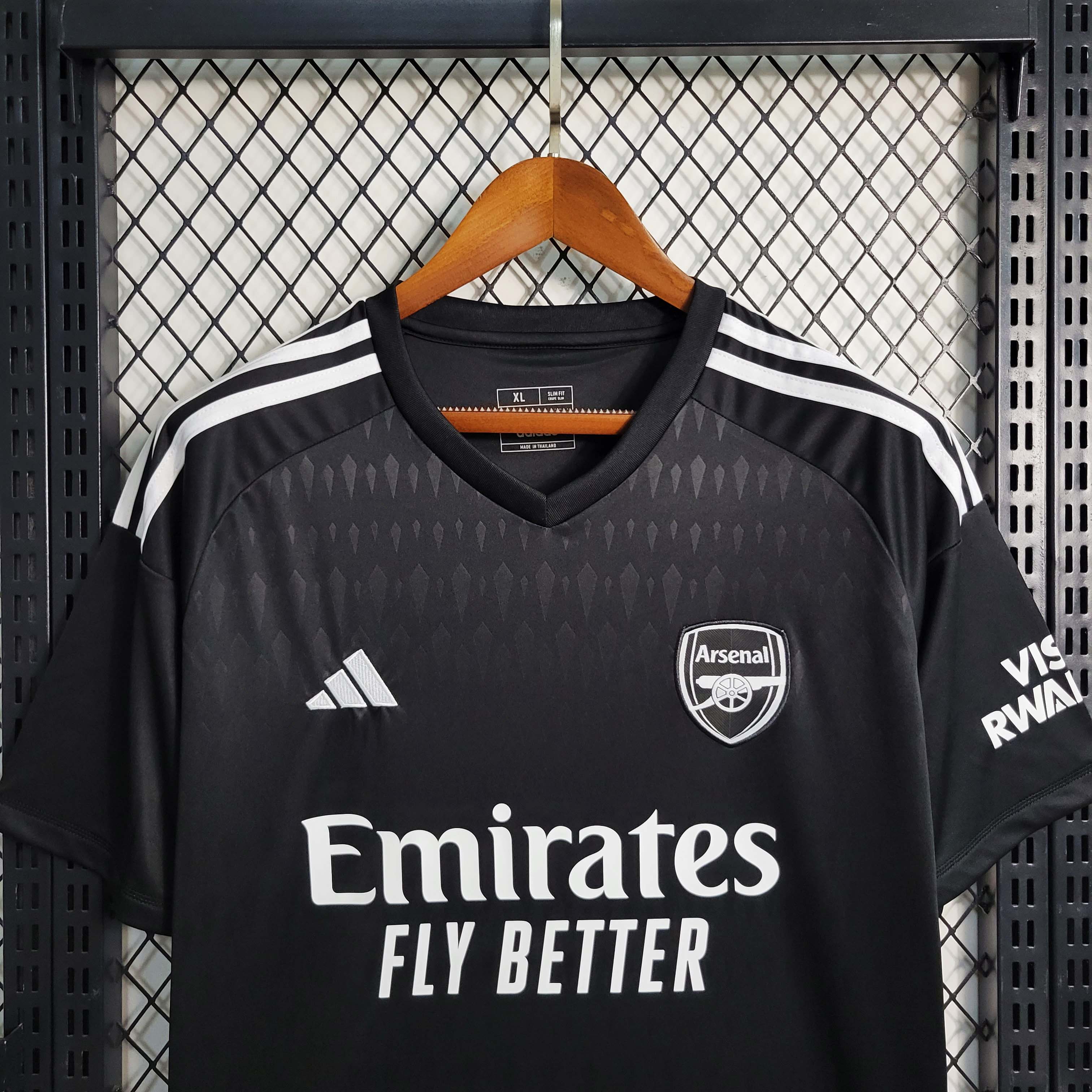2023/2024 Arsenal Goalkeeper Black Soccer Jersey:football jersey mysite: unitedjerseyfootball 邓江浪:football