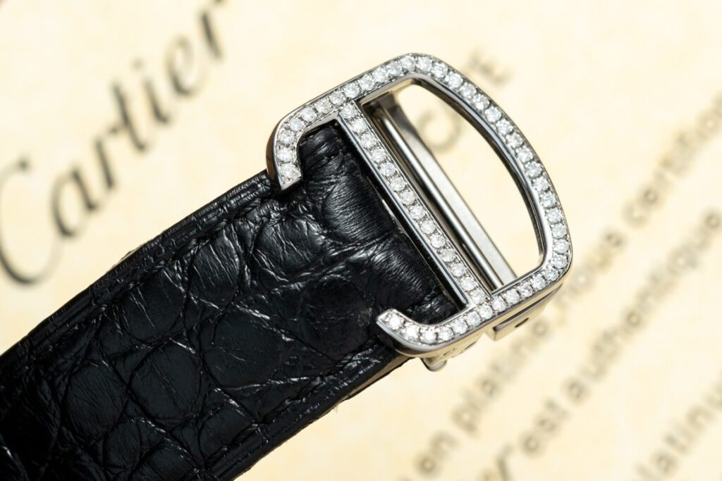 Đồng Hồ Cartier Ronde Độ Kim Cương Thiên Nhiên Nữ 36mm (1)