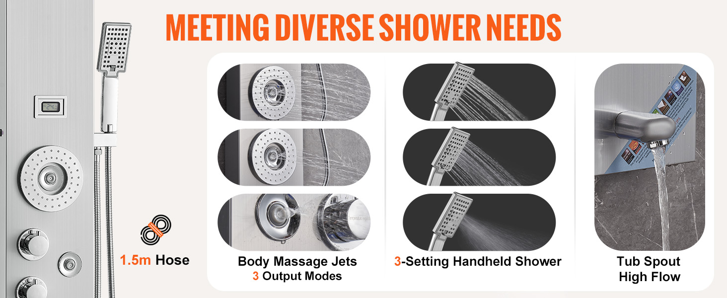 shower panel tower