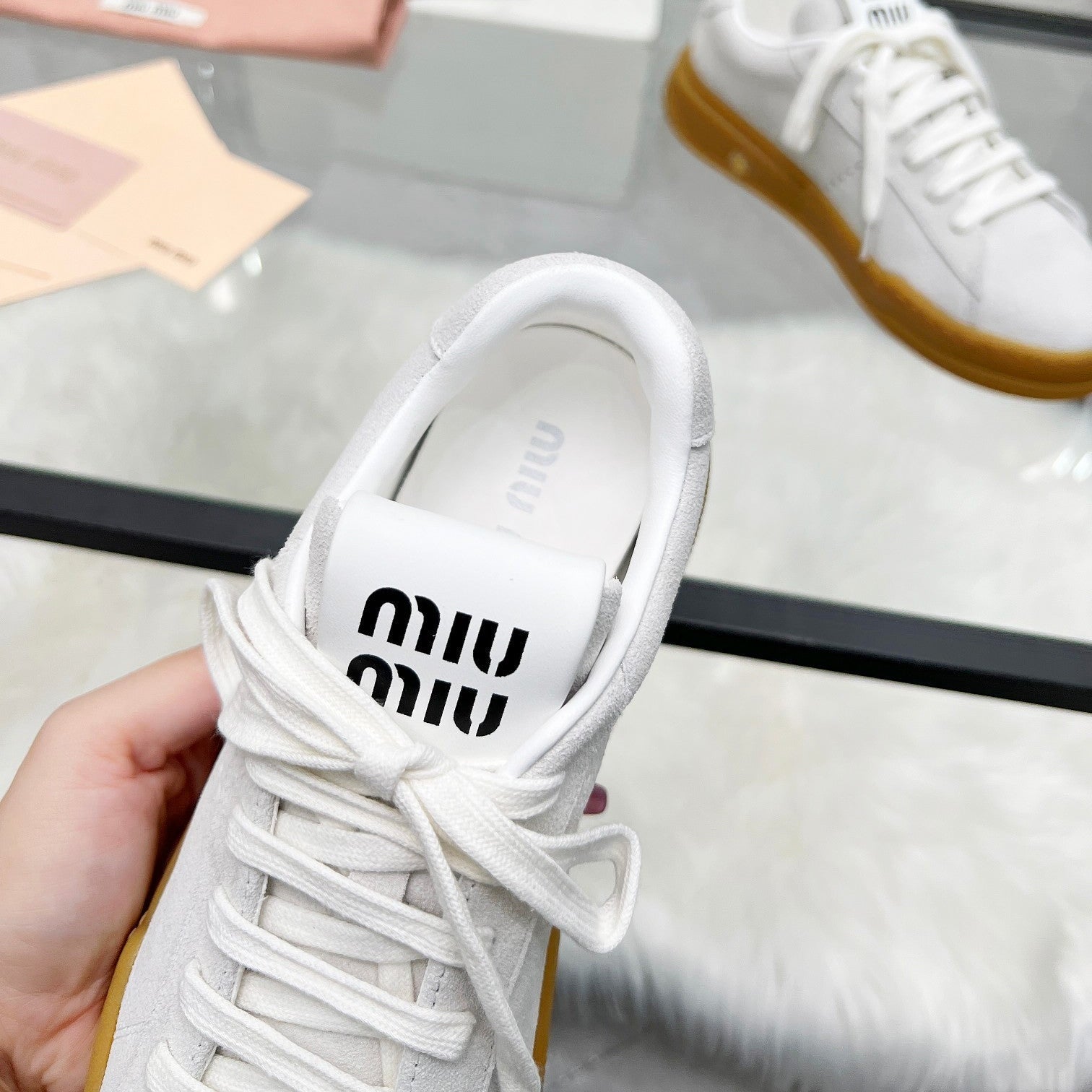 ECRU SNEAKERS IN LIGHT GREY SUEDE、mysite、Cacoeks