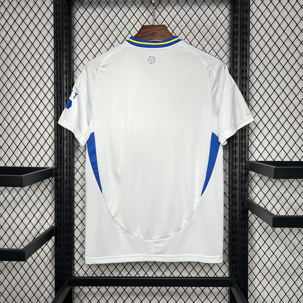 ManixJersey.com | Leeds United 24-25 Home Stadium Jersey - Fans Version -Customize Name, Number and Patch | Worldwide Shipping