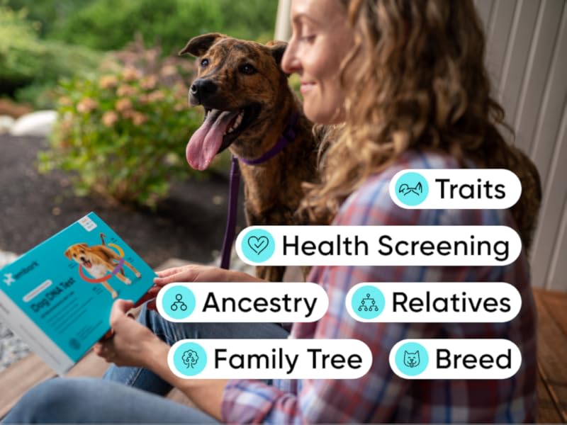 key features: breed identification, family tree, ancestry, relative finder