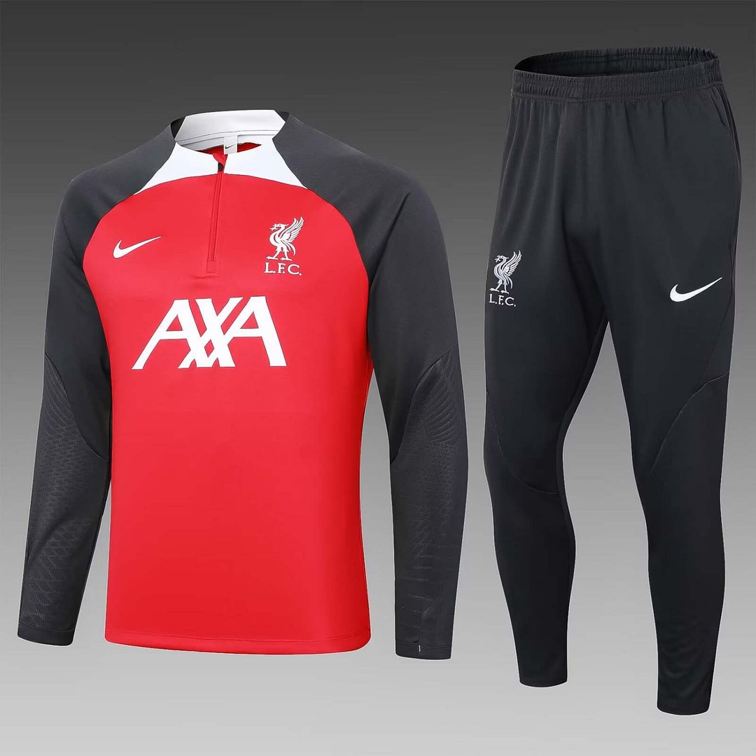 2024 Liverpool Half-Pull Training Suit Red Jersey Set-mysite Custom Football Kit- Nextkits