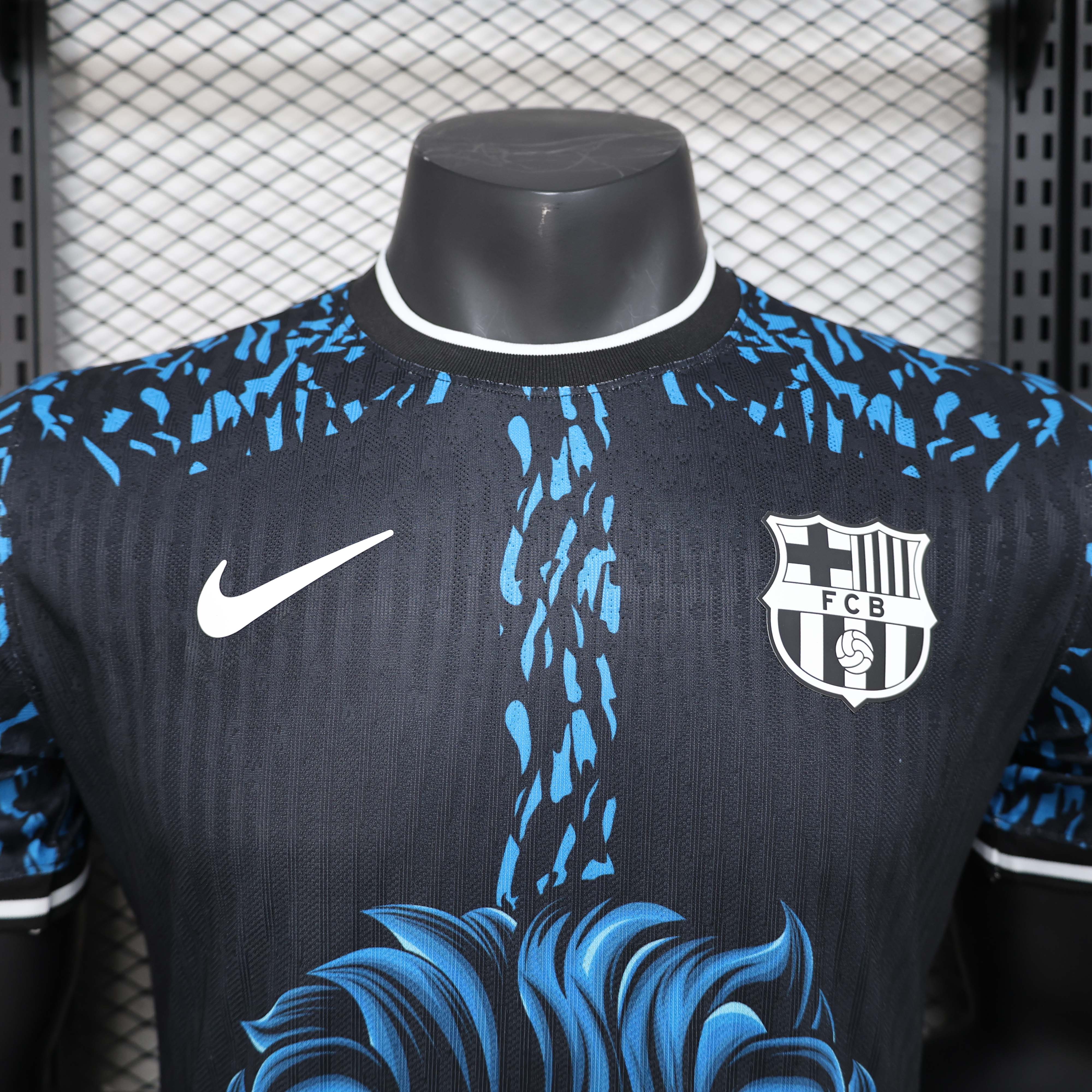 2024/2025 Player Version Barcelona Special Edition Black and Blue Football Shirt 1:1 Thai Quality:football jersey mysite: unitedjerseyfootball 邓江浪:football