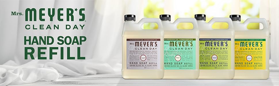 Mrs. Meyer's hand soap, bulk hand soap