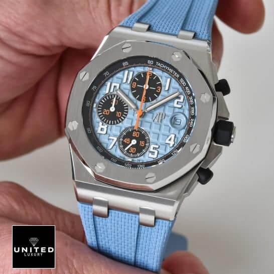 Audemars Piguet 26238ST Replica Blue Rubber bracelet